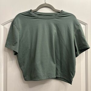 BYLT Basics Sage Green Crop Top